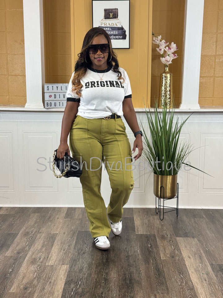 The Assignment Cargo Pants up to 24W (Matcha)
