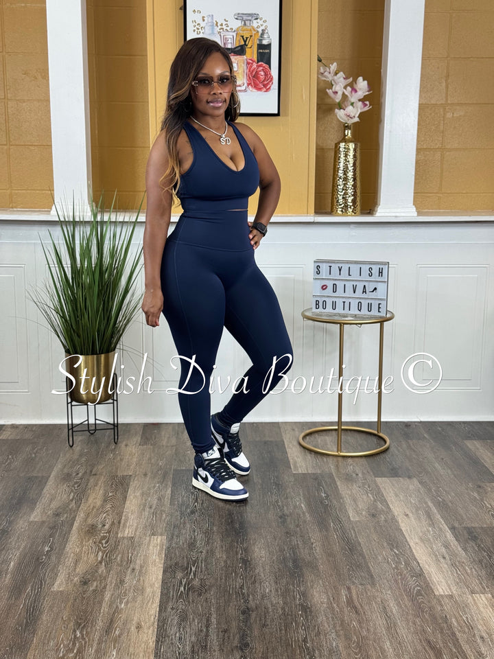 Totally Cute Active Set (Navy)