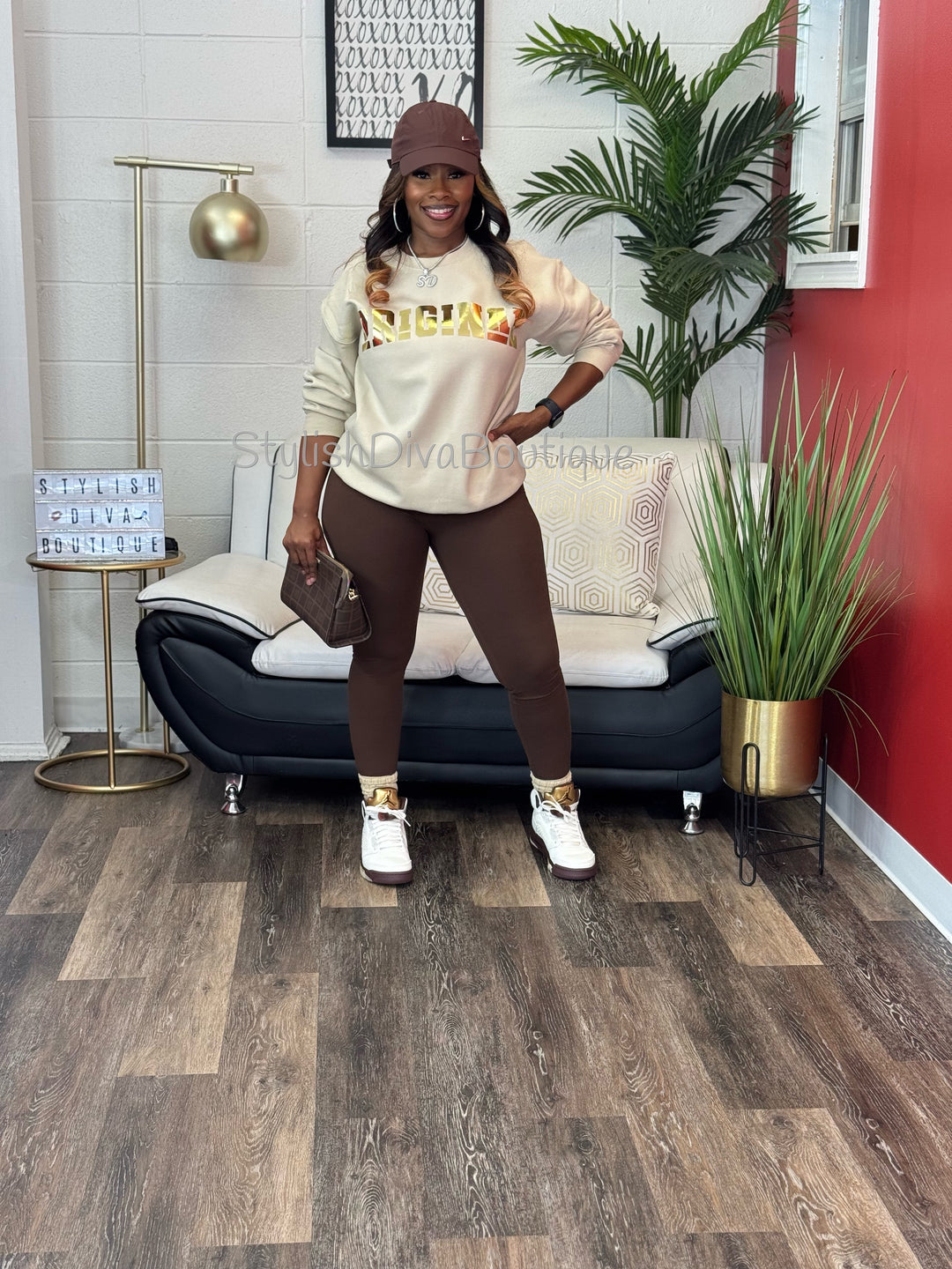 ORIGINAL Signature Sweatshirt Only up to 3XL (Metallic Gold Print)