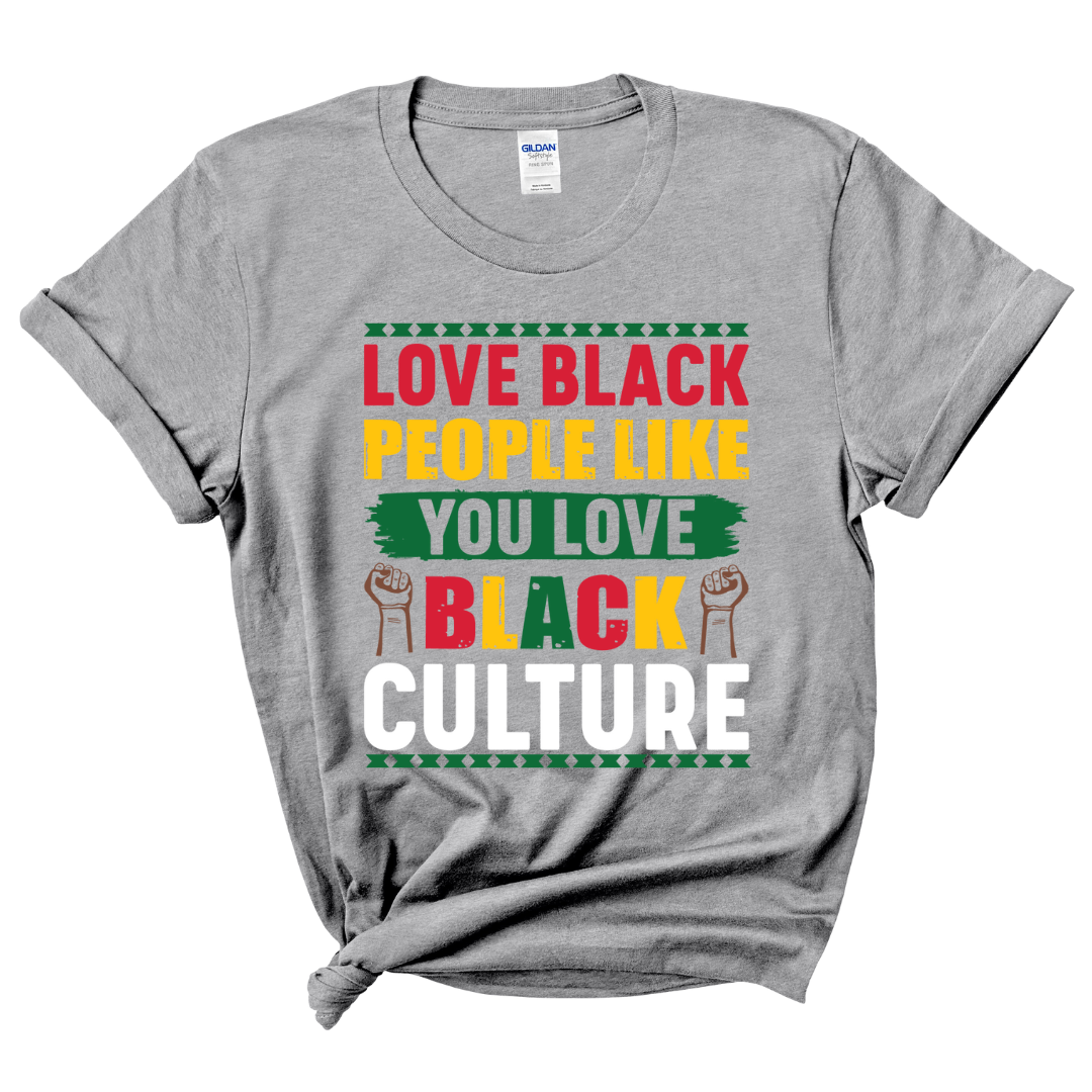 Love Black People T-Shirt (Multi-Color Print)