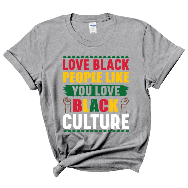Love Black People T-Shirt (Multi-Color Print)
