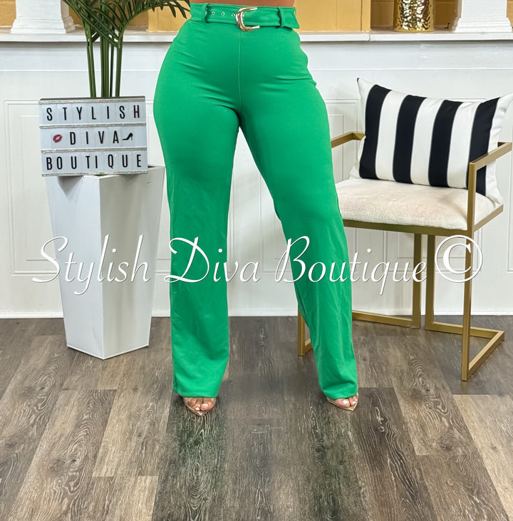Booked & Bold Pants (Green)