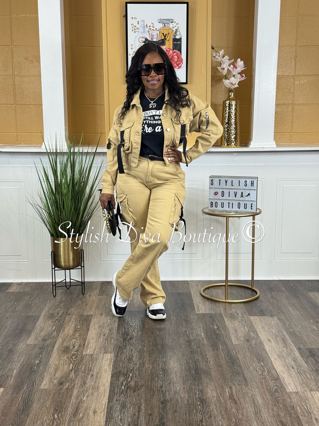 Power Play Cargo Pants (Khaki/Black)