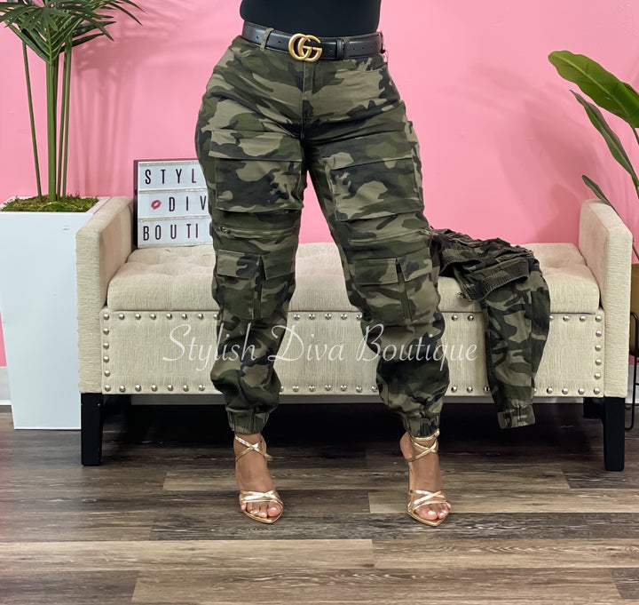 Ms Commander Camo Joggers up to 3XL
