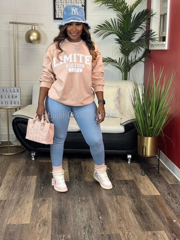 Limited Edition 1 of 1 Sweatshirt (Blush Pink)