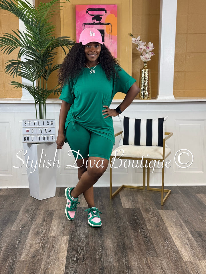 Chill Days Biker Set up to 3XL (Forest Green)