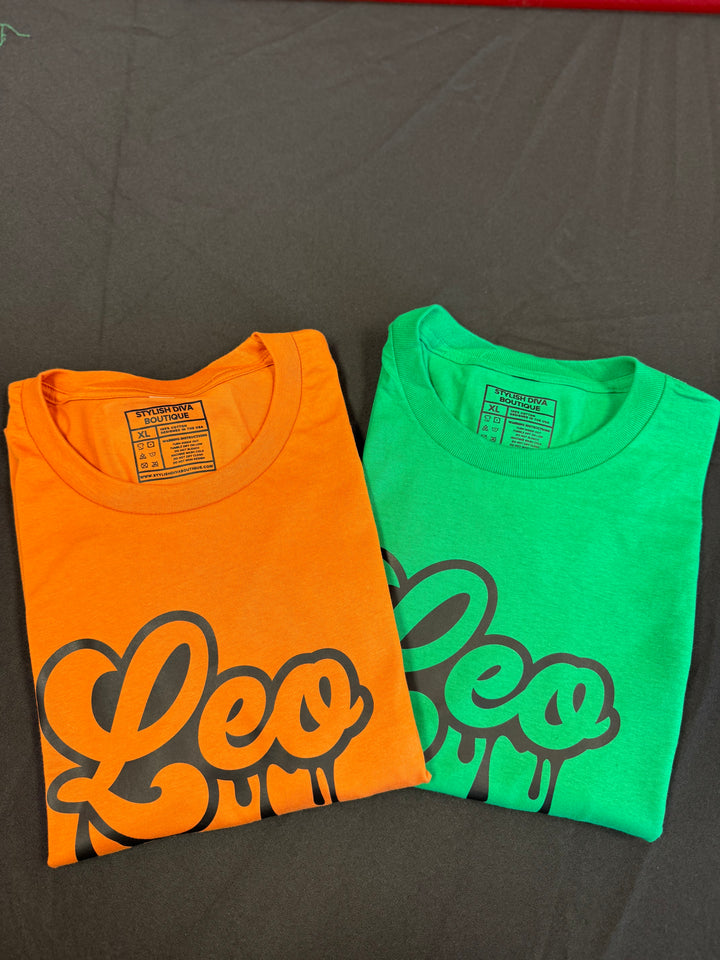 Leo Dripping T-Shirt (Black Print)