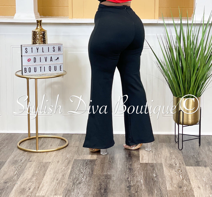 Gia Flare Pants (Black)