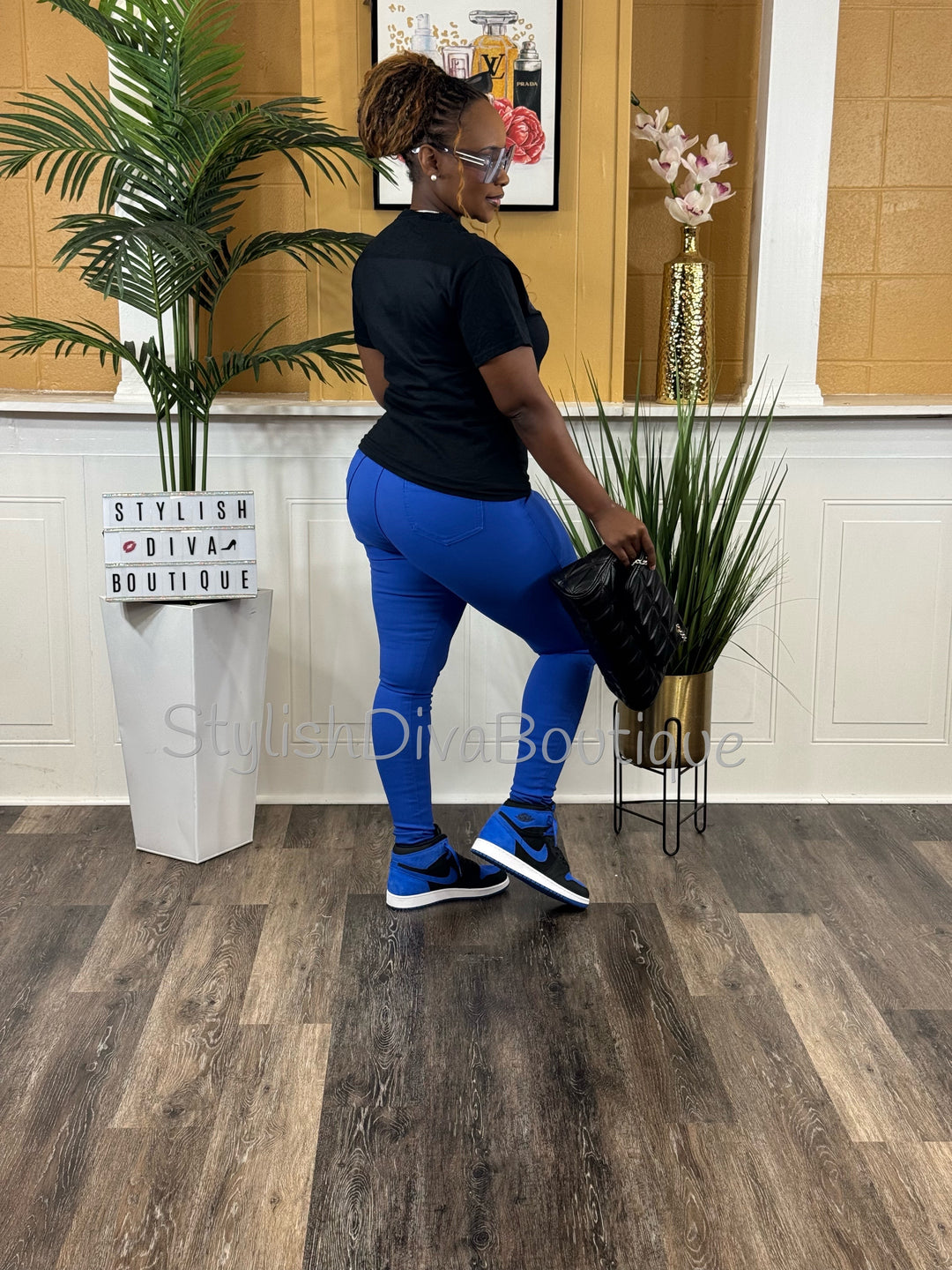 So Curvy Stretch Skinny Jeans up to 2XL (Royal Blue)