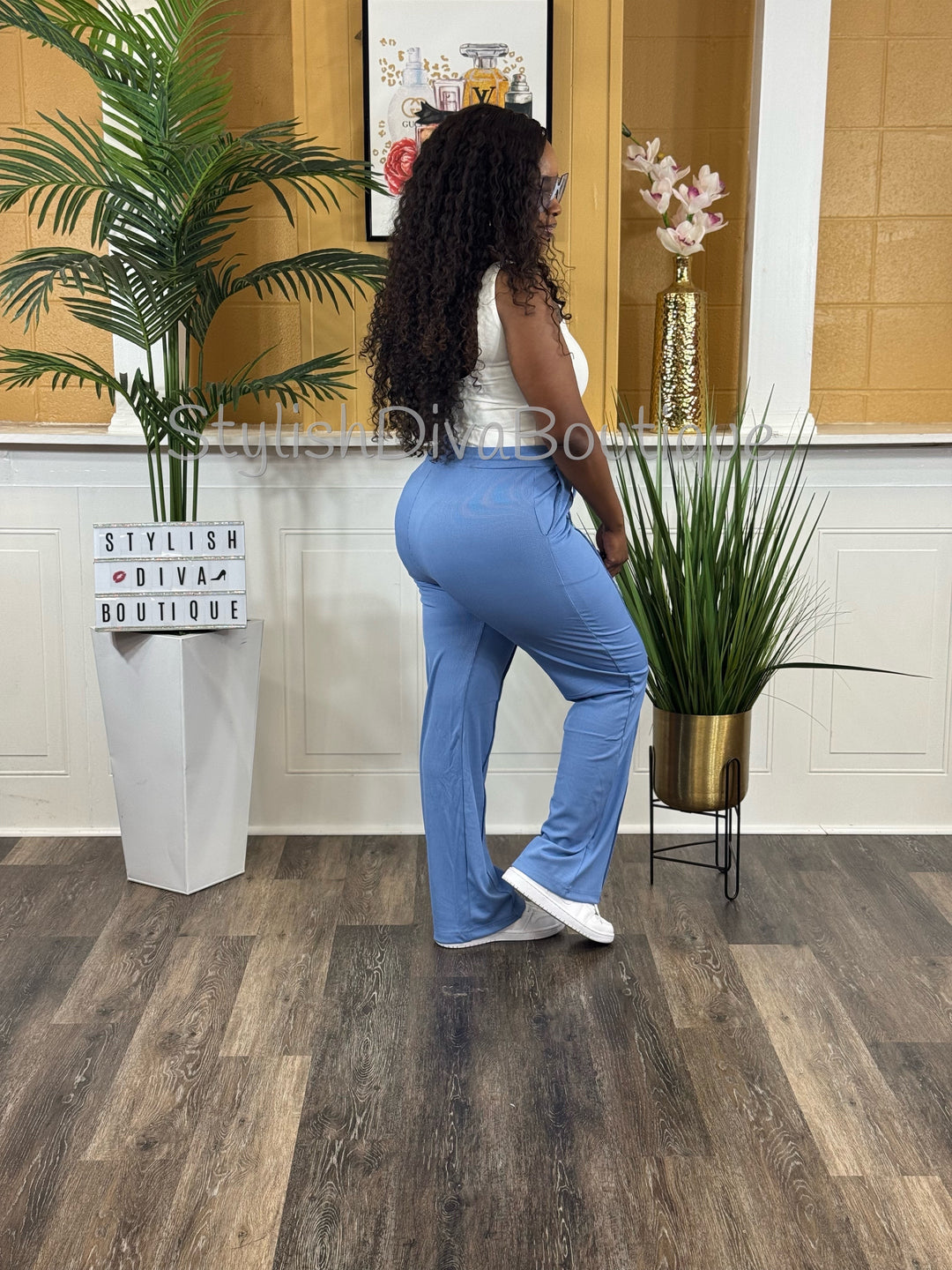Day to Day Cropped Set (Blue)