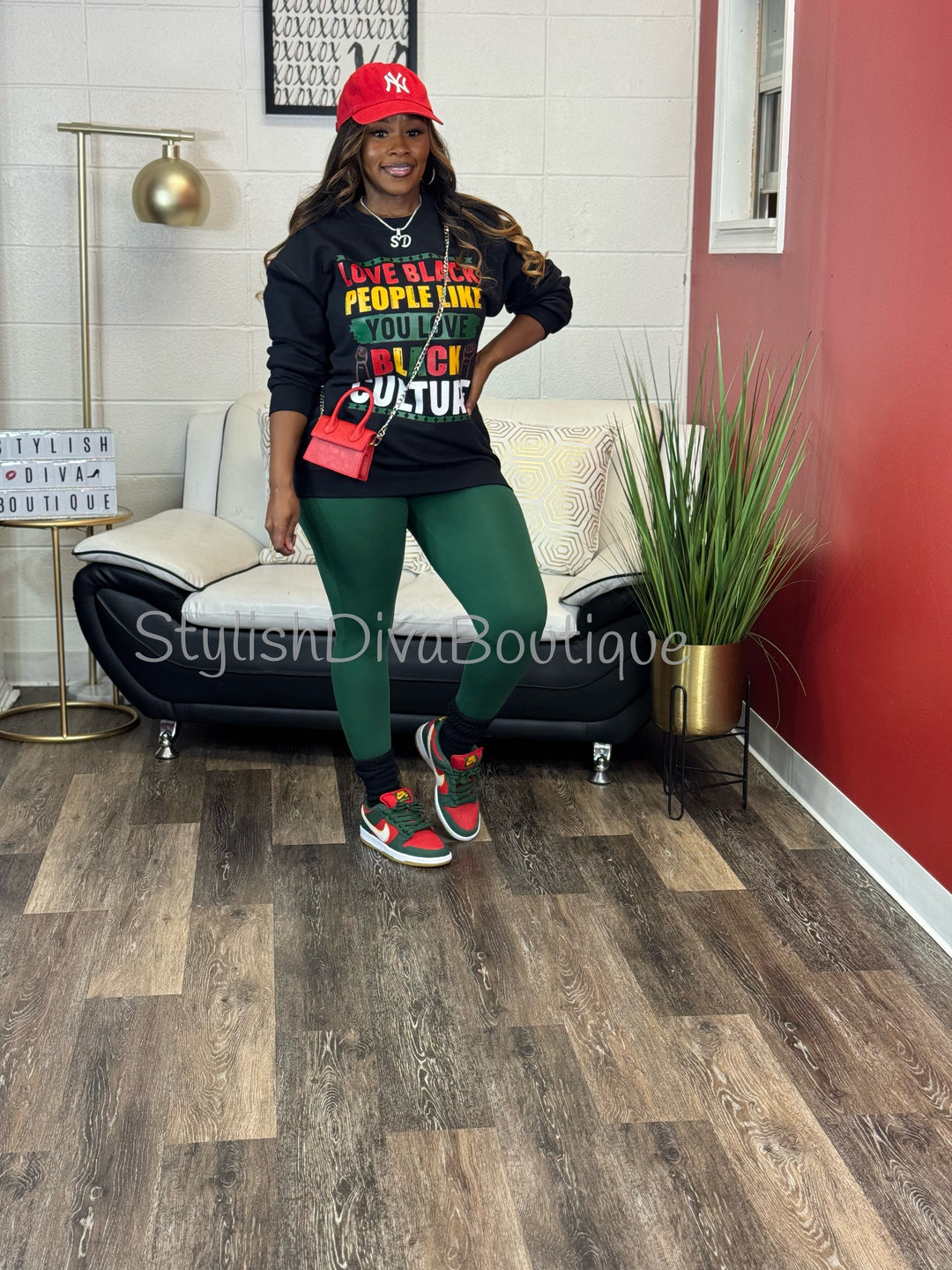 Love Black People Sweatshirt up to 3XL (Multi-Color Print)