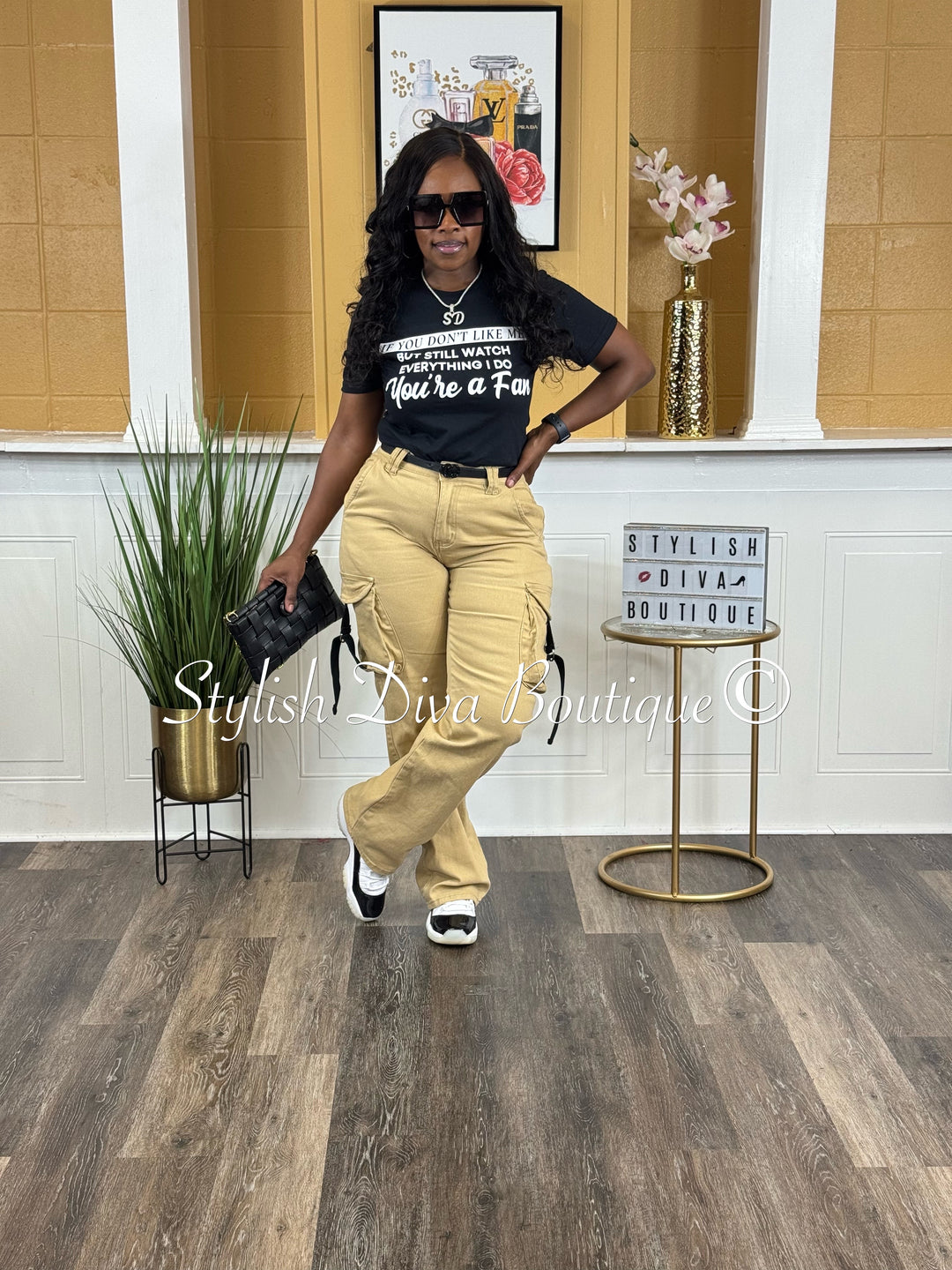 Power Play Cargo Pants (Khaki/Black)