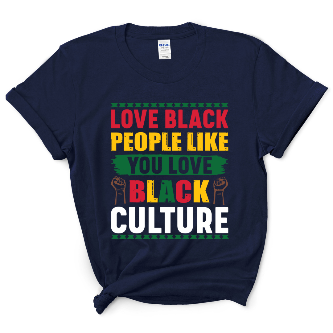 Love Black People T-Shirt (Multi-Color Print)
