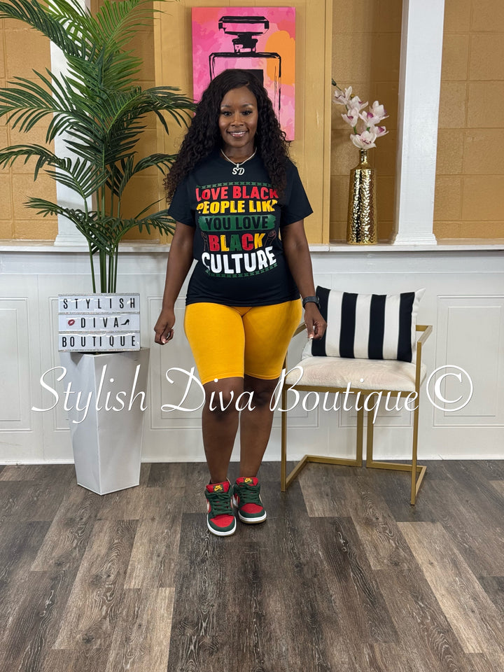 Love Black People T-Shirt (Multi-Color Print)
