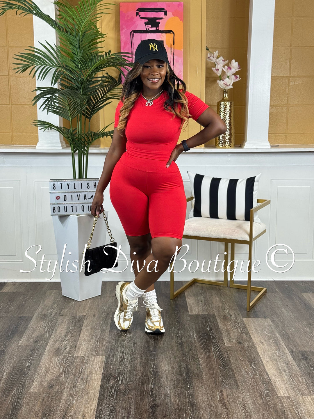 Biker Bae Set (Red)