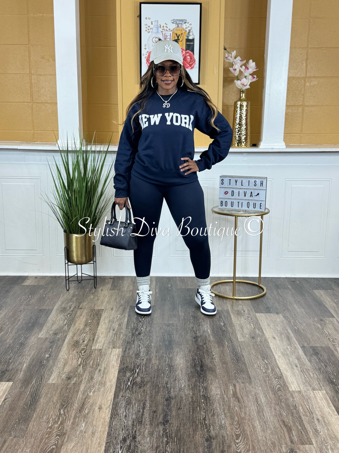 Butter Soft Microfiber Leggings up to 3XL (Navy)