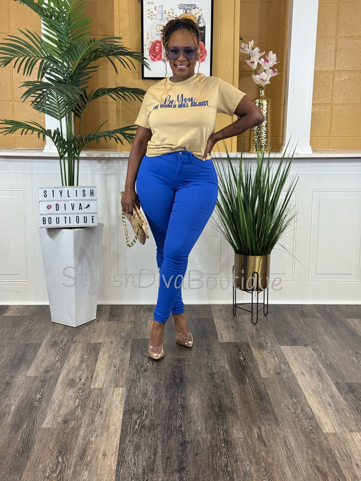 So Curvy Stretch Skinny Jeans up to 2XL (Royal Blue)