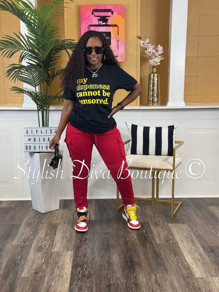 Kima Cargo Joggers up to 3XL (Red)