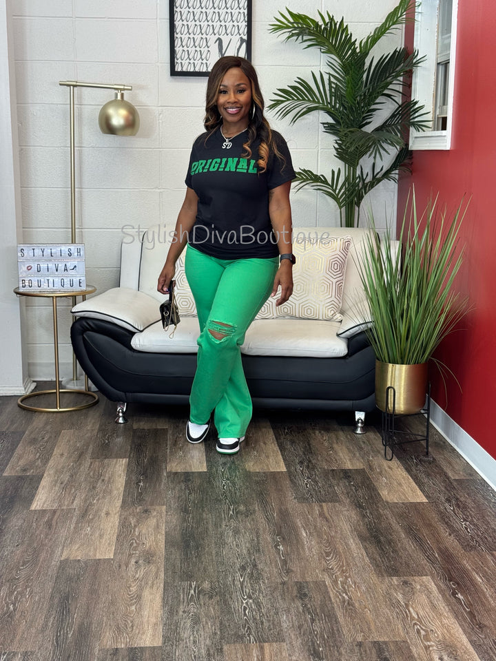 ORIGINAL Graphic Tee (Green Print)