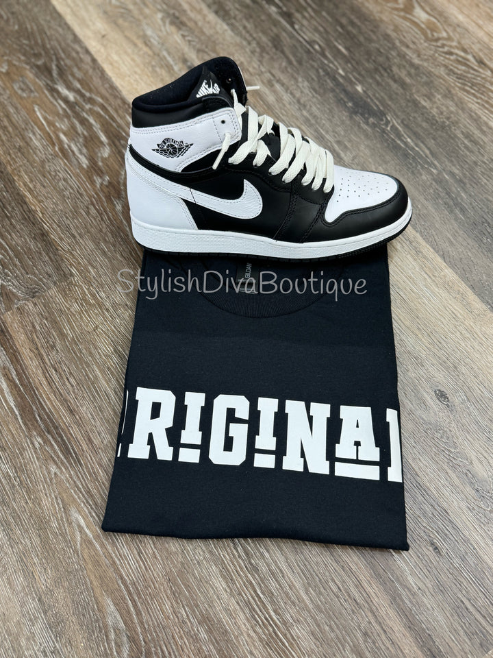 ORIGINAL Signature Graphic Tee (Black Shirt/White Print)