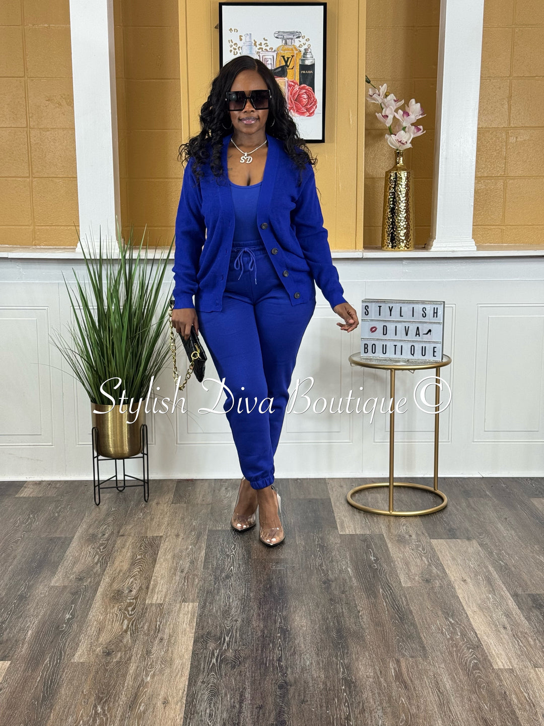 Cozy Luxe Cardigan (Bright Blue)