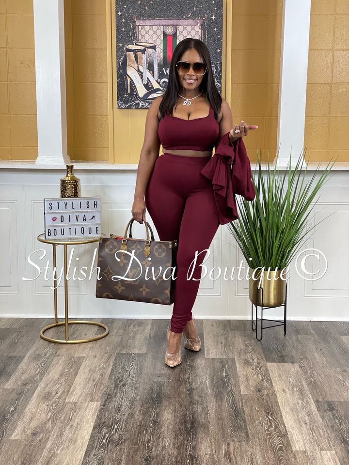 Boss Babe 3pc Jacket Set up to 3XL (Port)