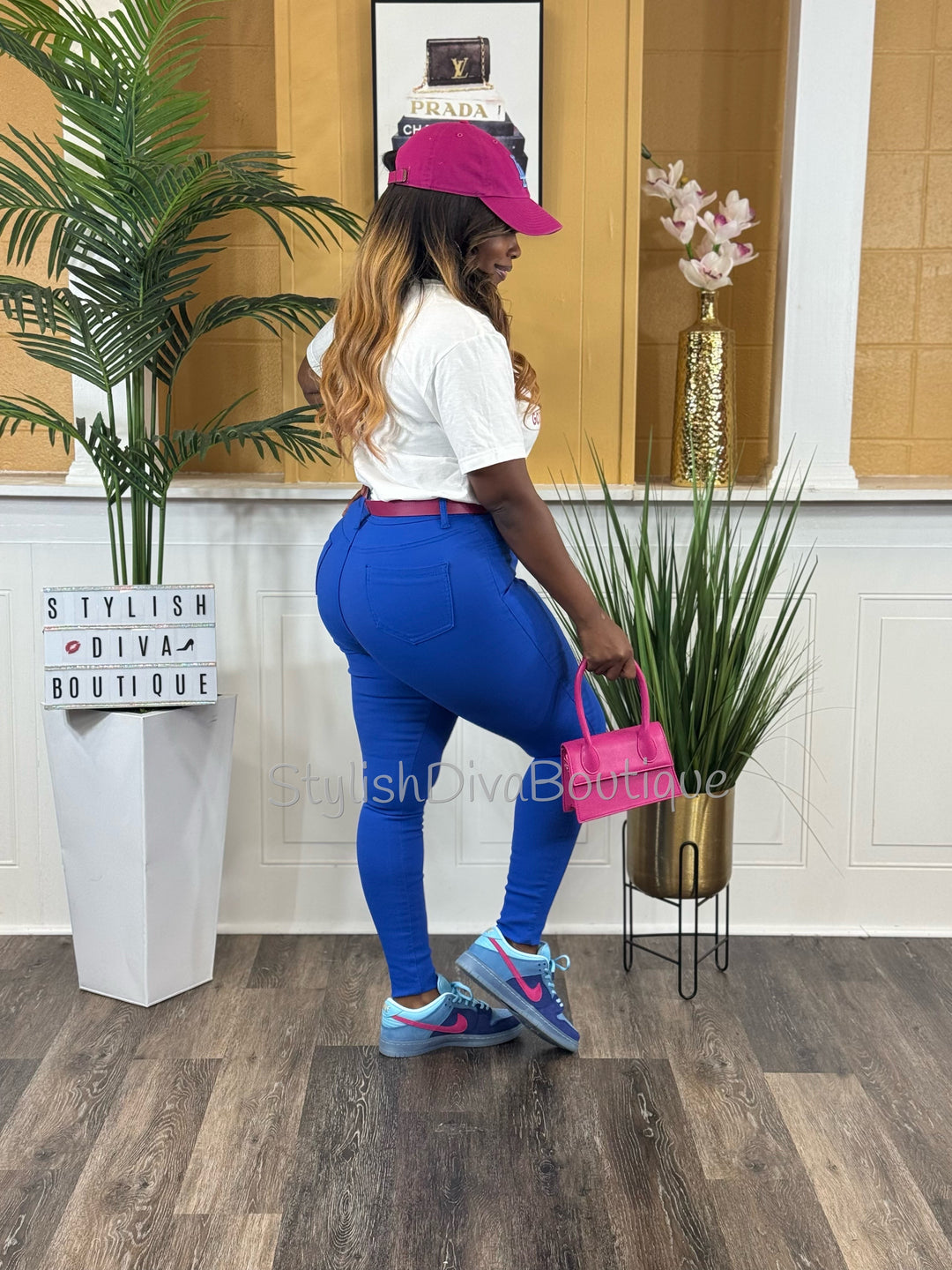 So Curvy Stretch Skinny Jeans up to 2XL (Royal Blue)