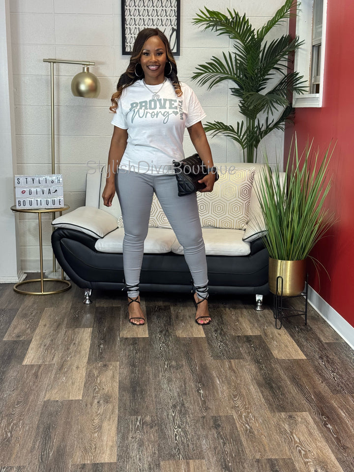 So Curvy Stretch Skinny Jeans up to 2XL (Light Grey)