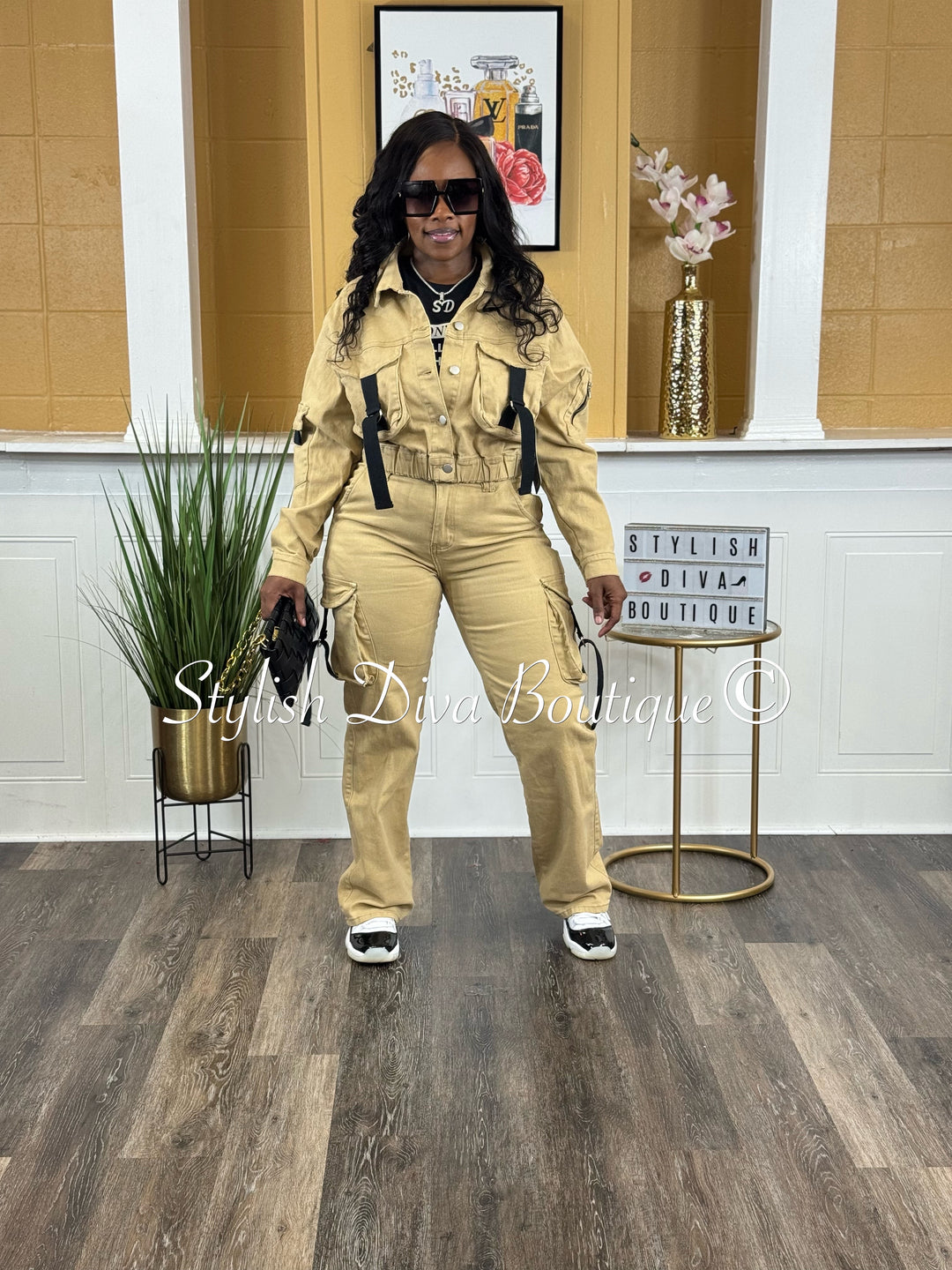 Power Play Cargo Pants (Khaki/Black)