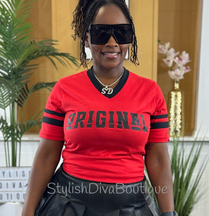 ORIGINAL Varsity Tee (Red/Black)