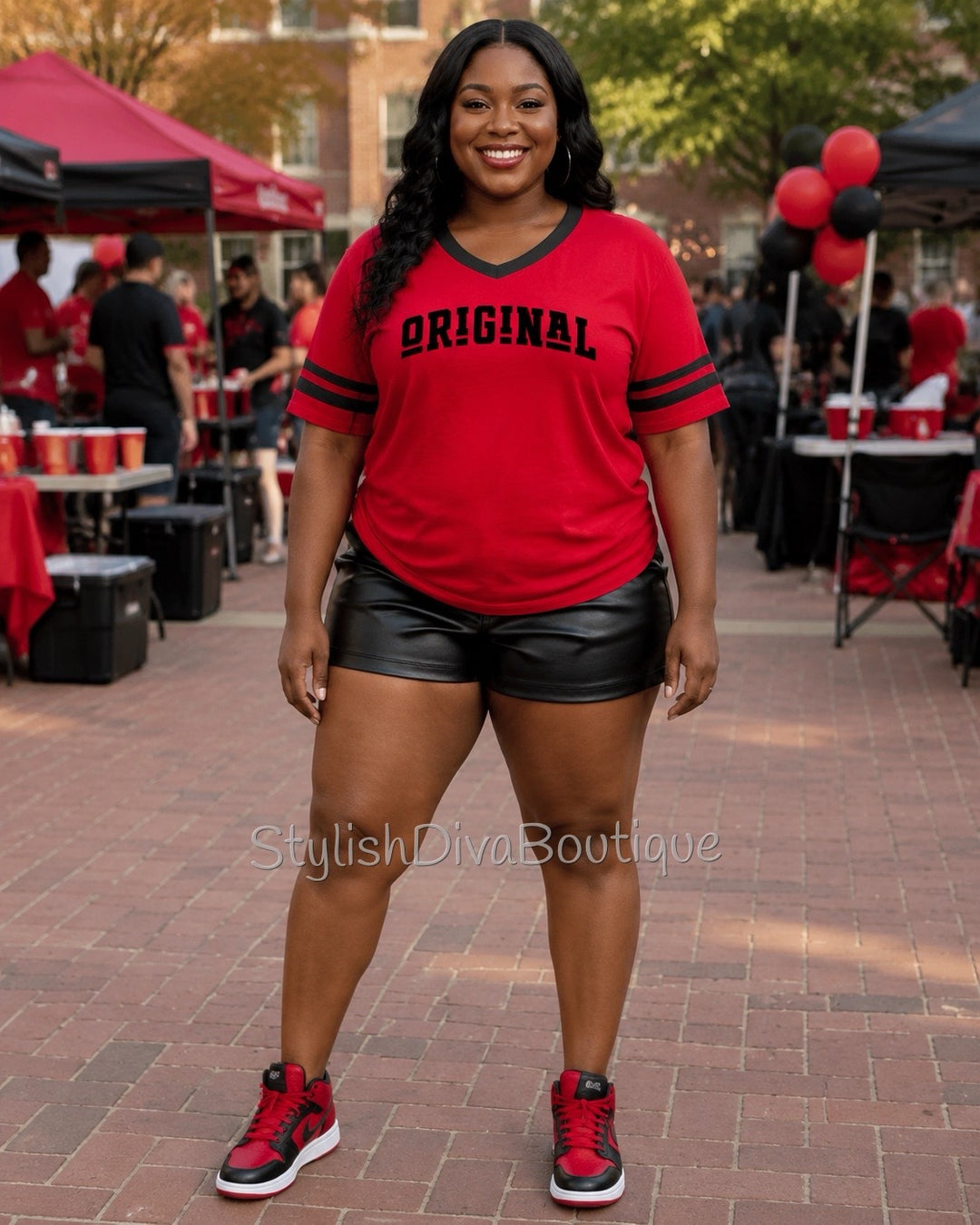 ORIGINAL Varsity Tee (Red/Black)