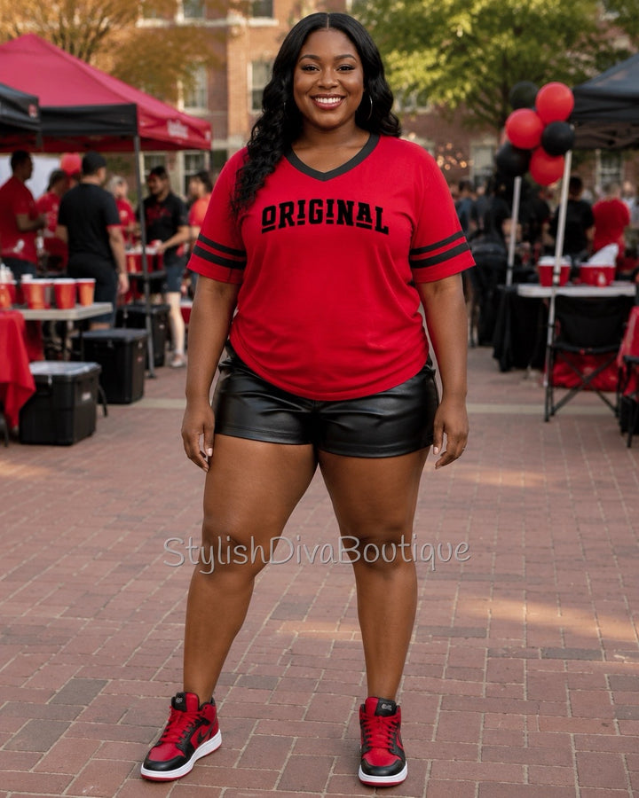 ORIGINAL Varsity Tee (Red/Black)