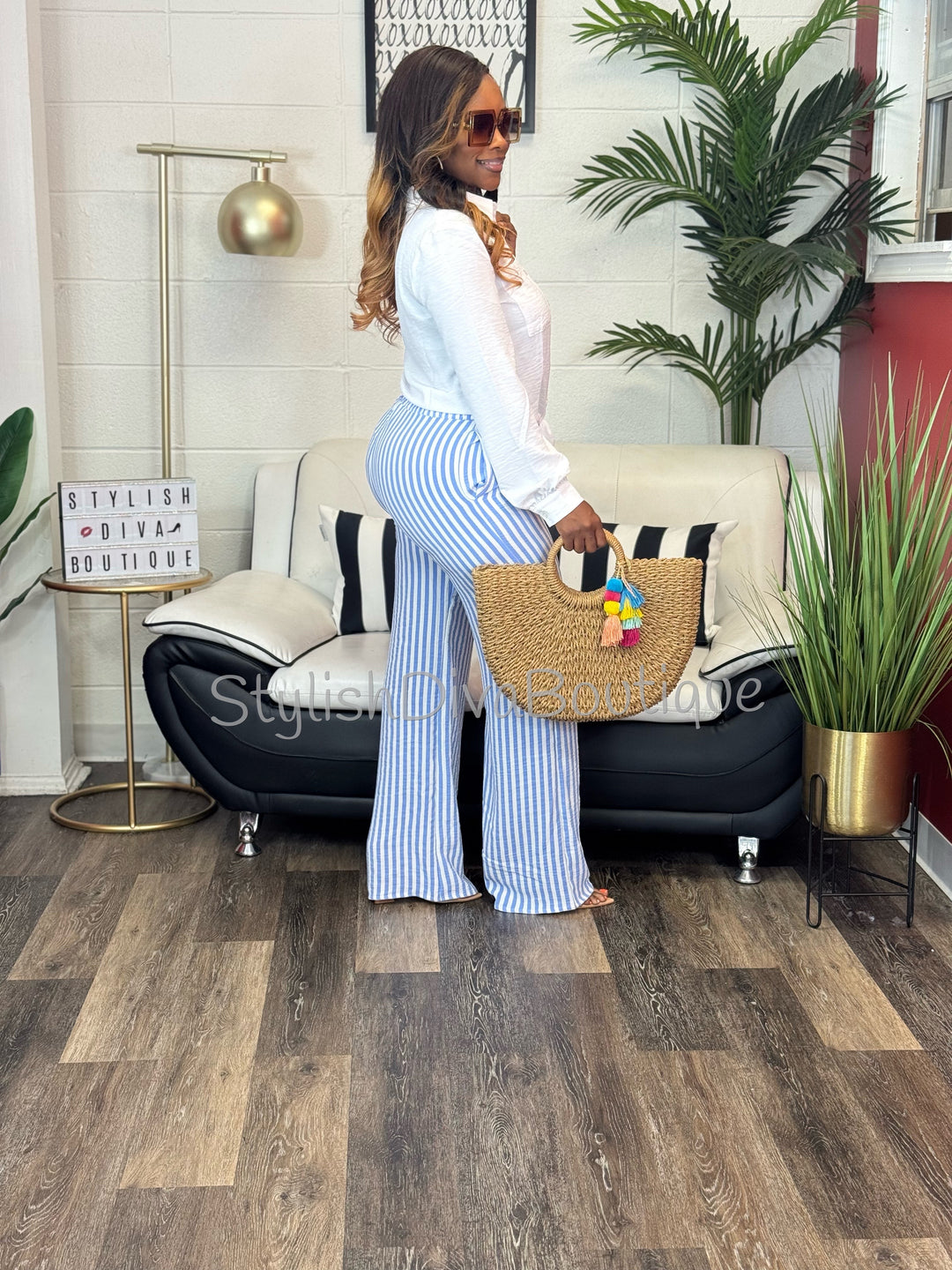 Kiya Tie Front Crop Top (White)