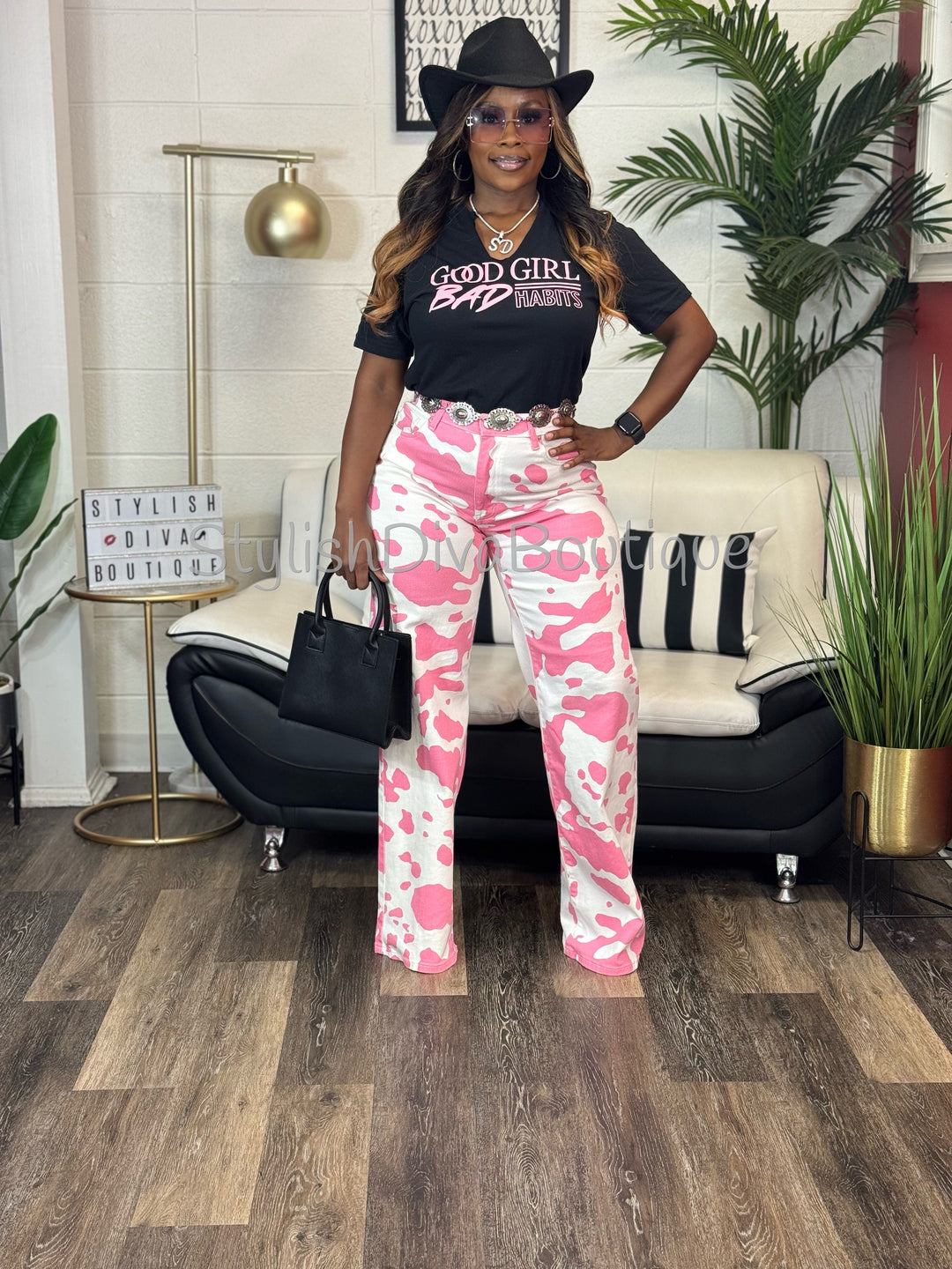 Pink Rodeo Statement Jeans