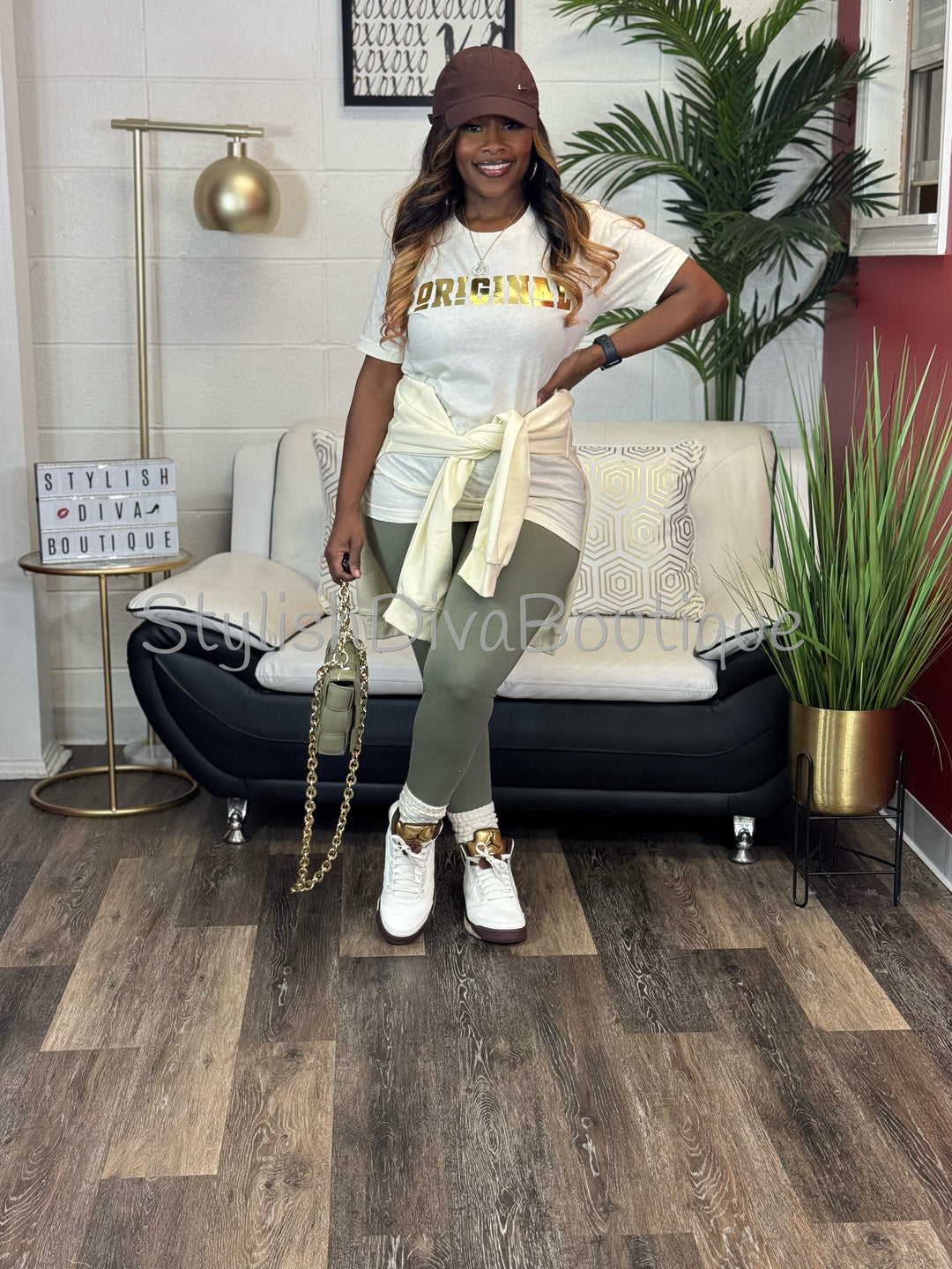 ORIGINAL Signature Graphic Tee (Champagne Cream)