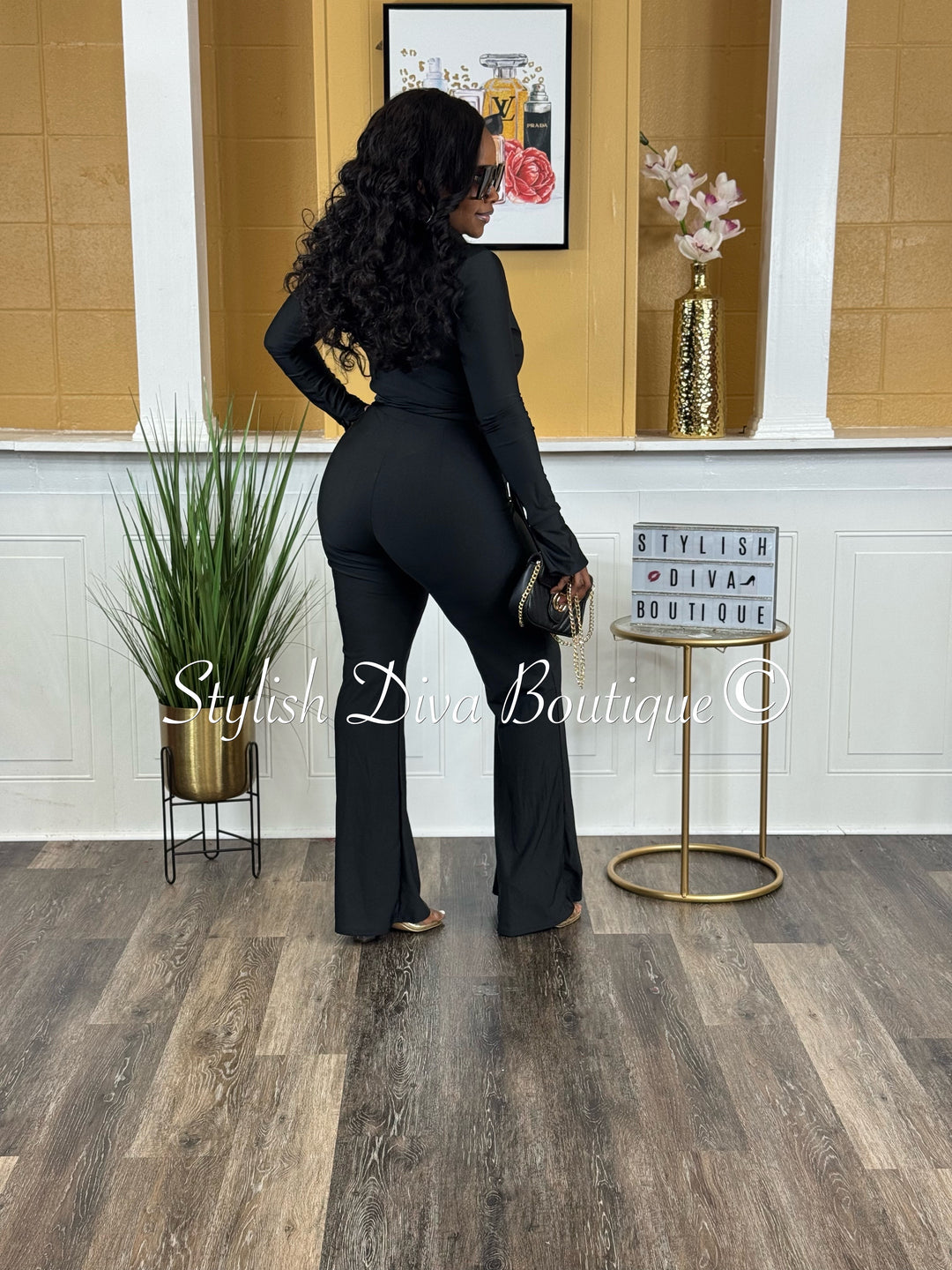 Desi 2pc Flare Set (Black)