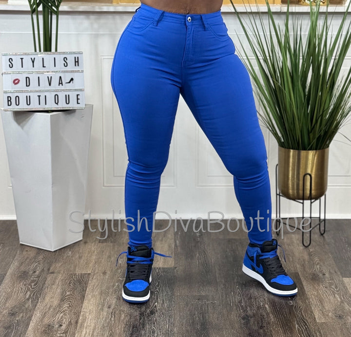 So Curvy Stretch Skinny Jeans up to 2XL (Royal Blue)