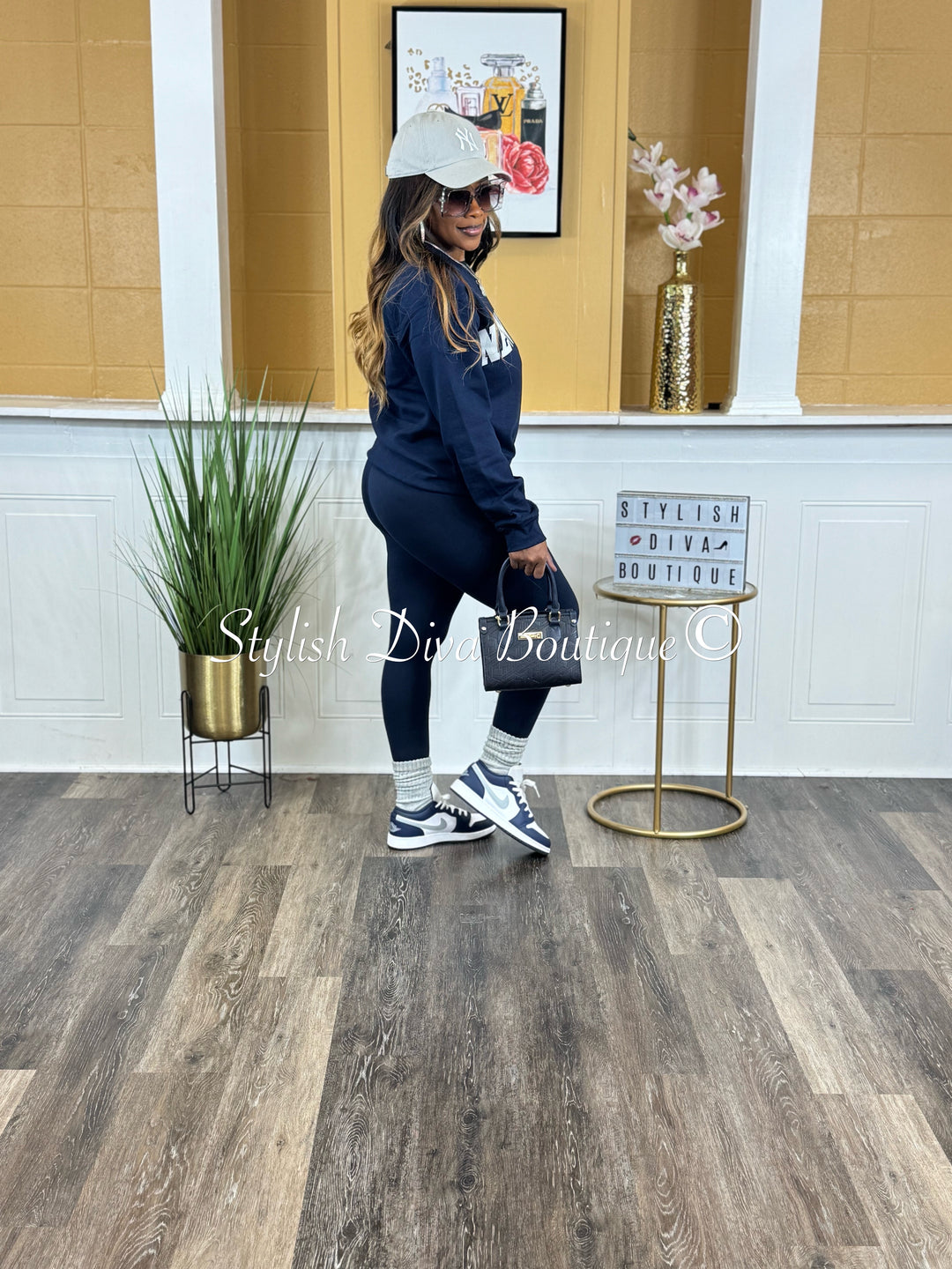 Butter Soft Microfiber Leggings up to 3XL (Navy)