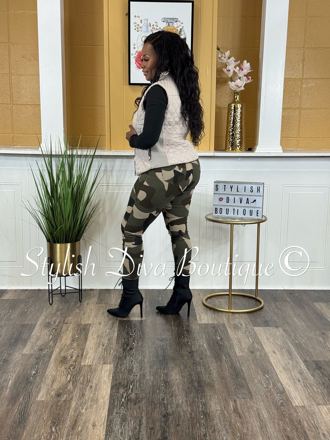 Rowan Quilted Padded Vest up to 2XL (Pale Taupe)