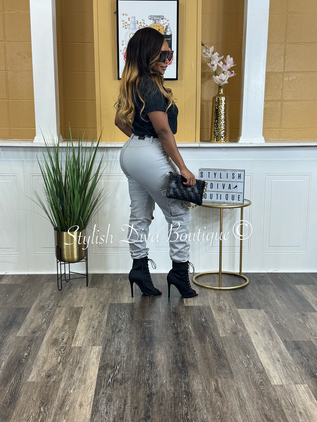 Sienna Cargo Joggers (Grey)