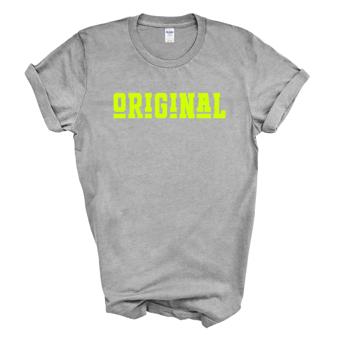 ORIGINAL Signature Graphic Tee (Neon Yellow Print)