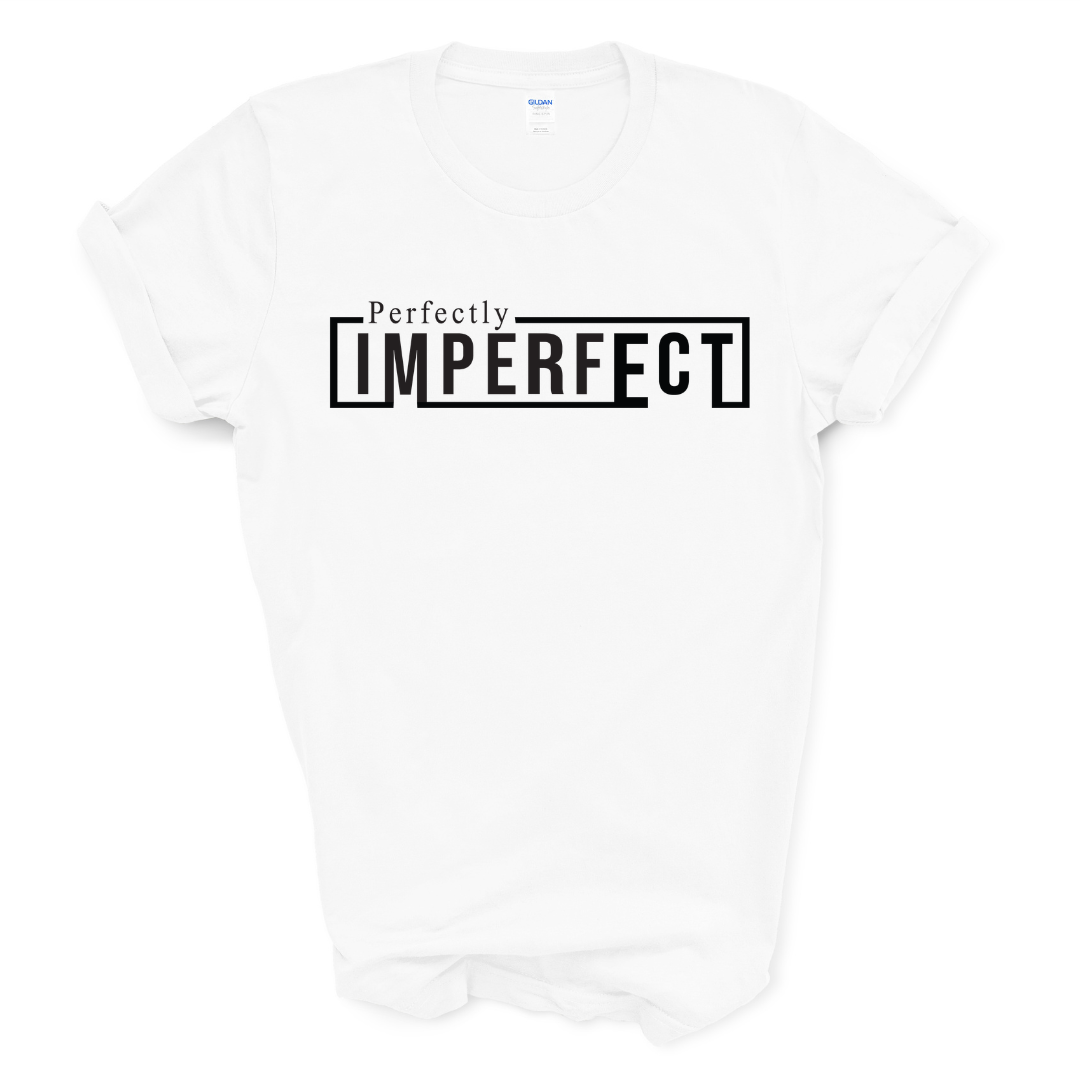 Perfectly Imperfect Graphic Tee (Black Print)