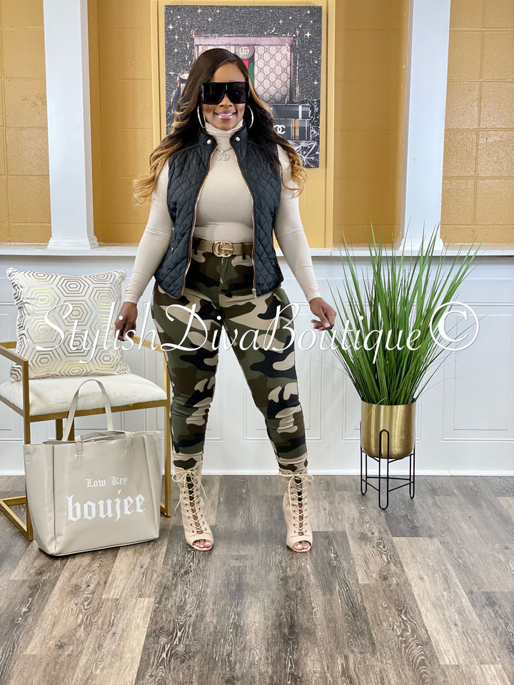 So Curvy Stretch Skinny Jeans up to 2XL (Light Camo)