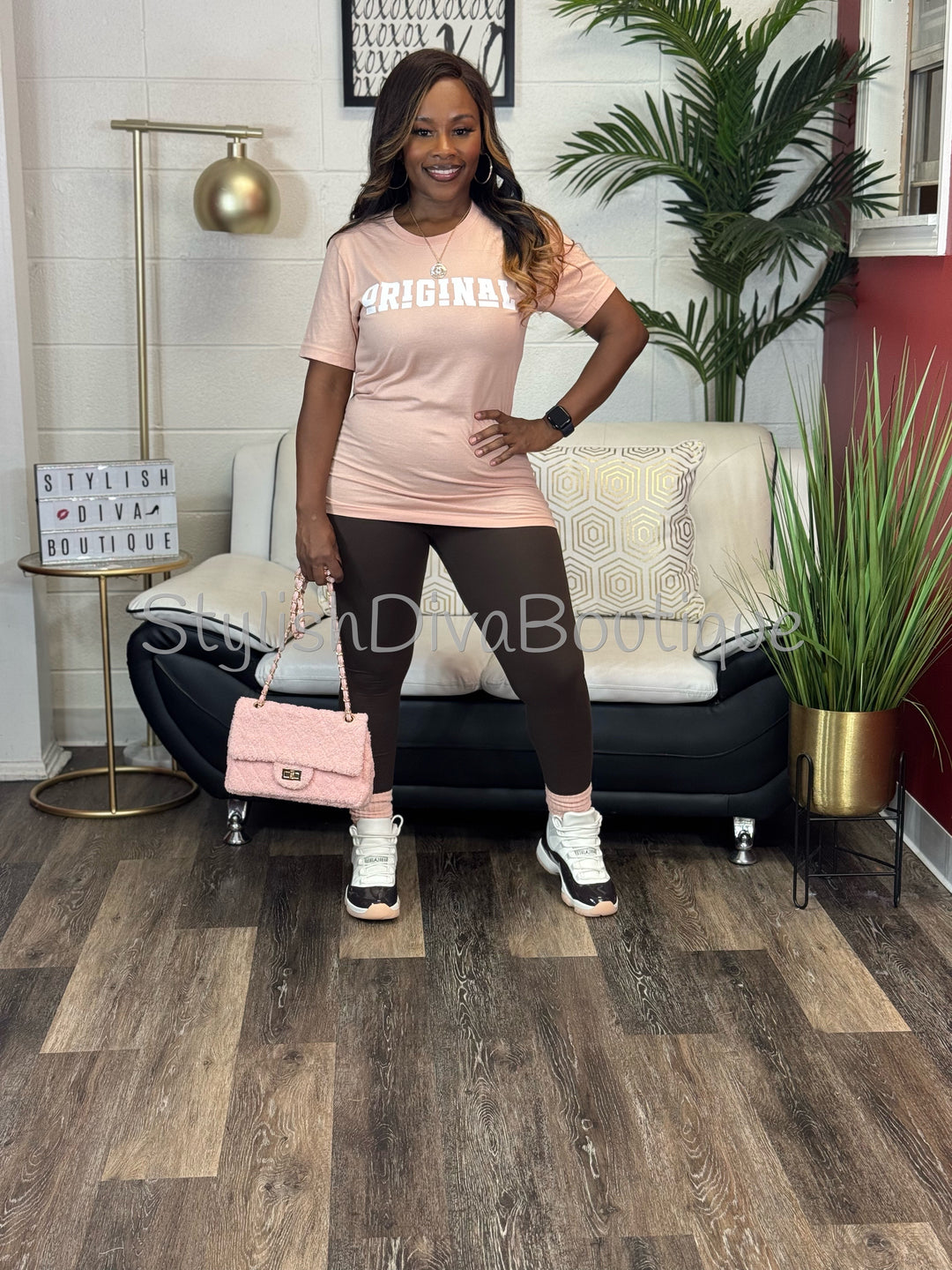 ORIGINAL Signature Graphic Tee (Blush Pink)