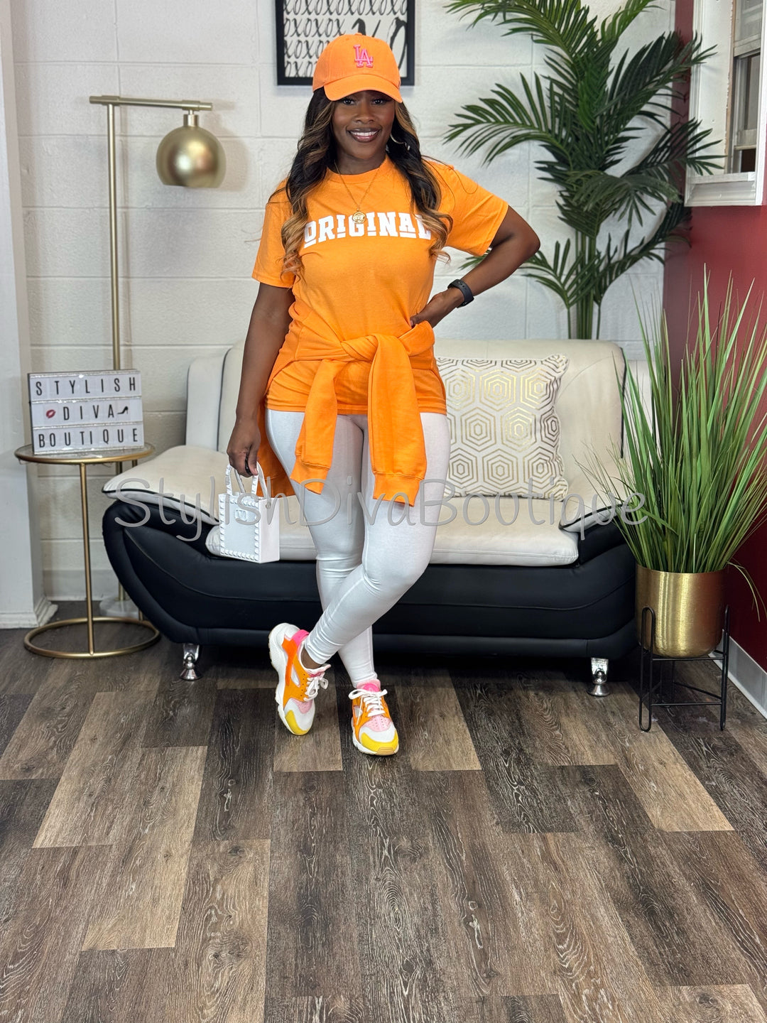 ORIGINAL Signature Graphic Tee (Tangerine Orange)