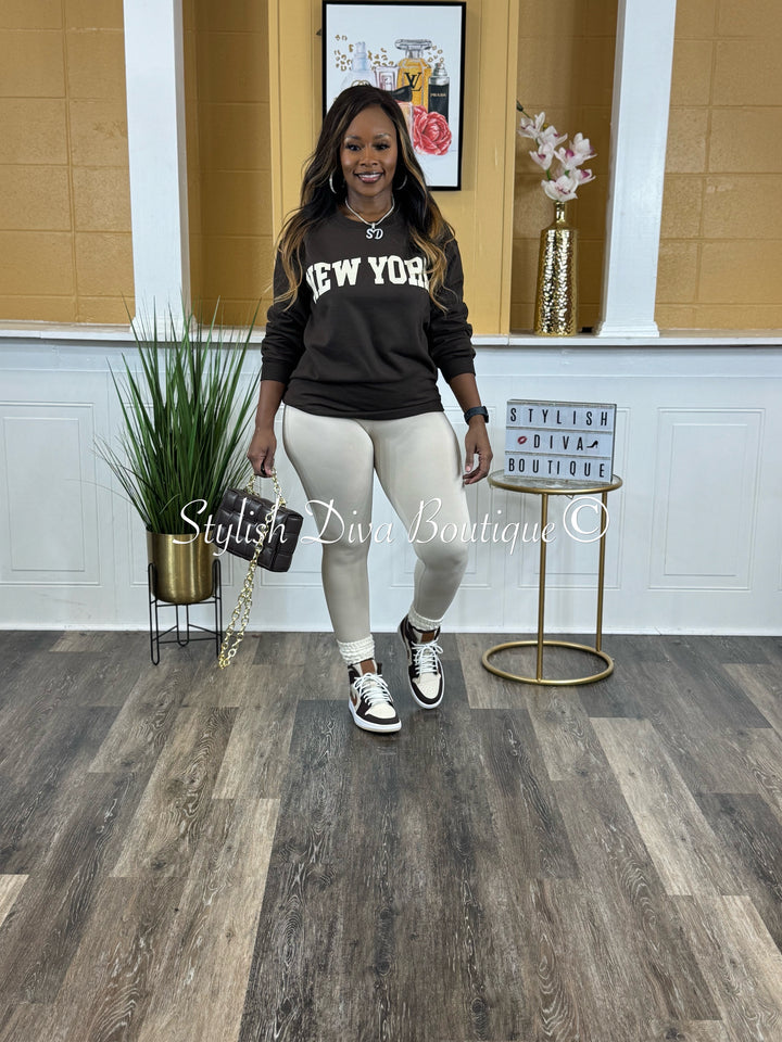 Butter Soft Microfiber Leggings (Beige)