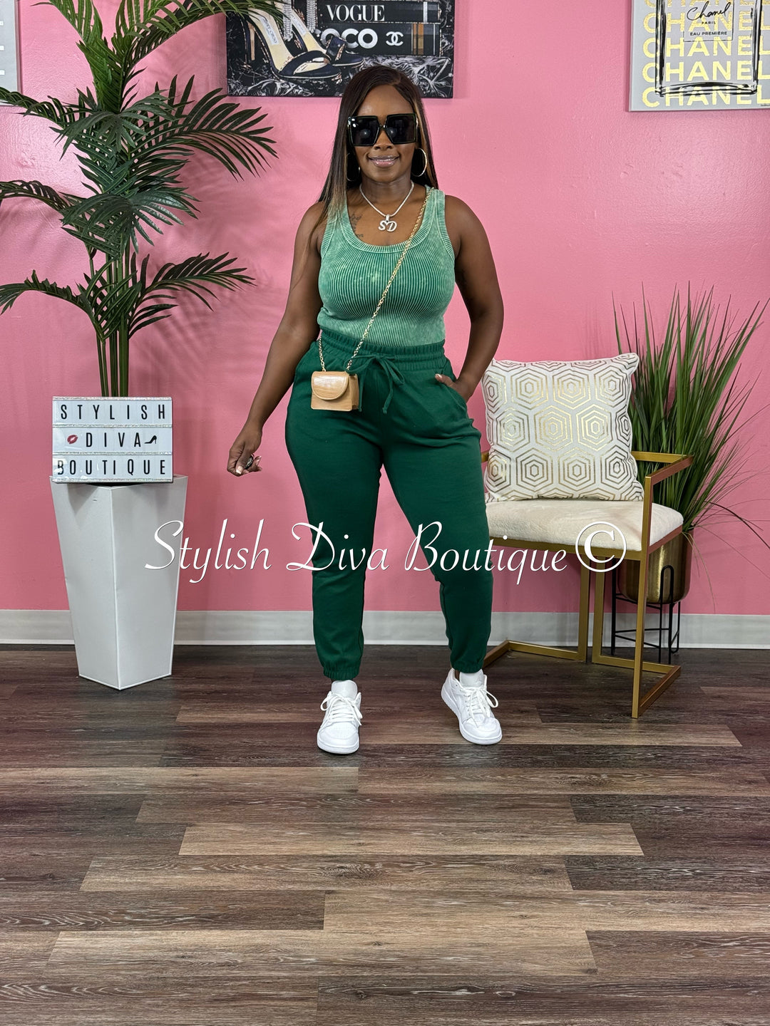 Kerri Jogger Set (Dk Green)