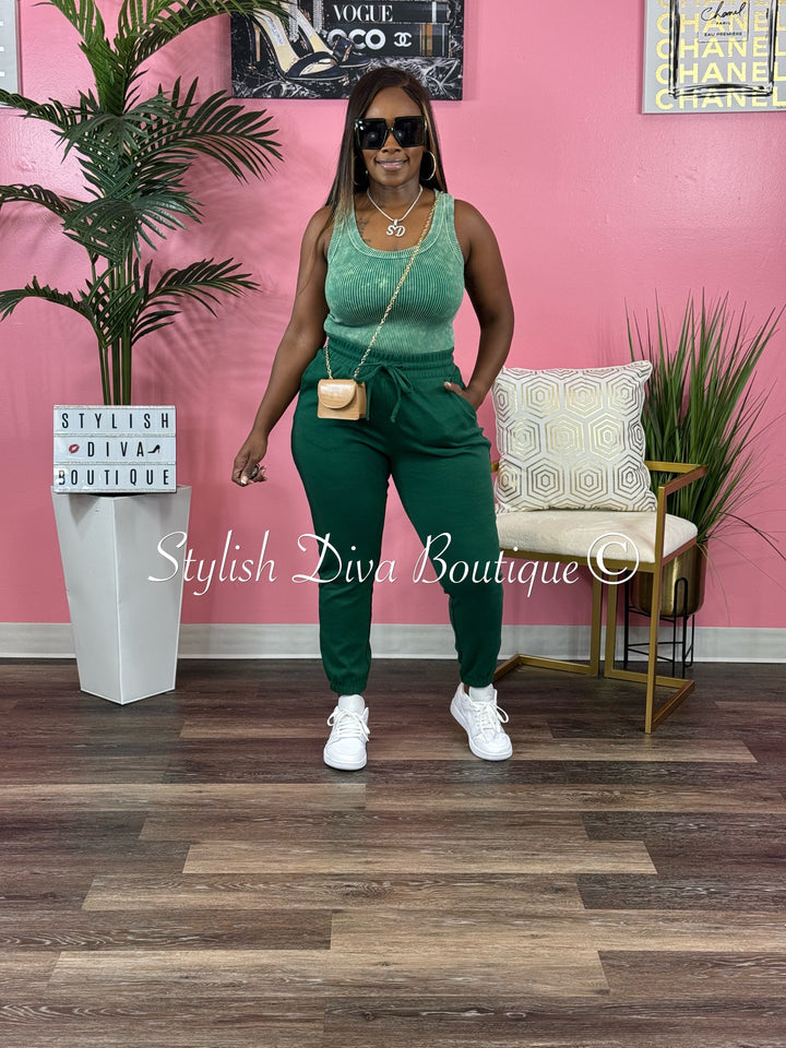 Kerri Jogger Set (Dk Green)