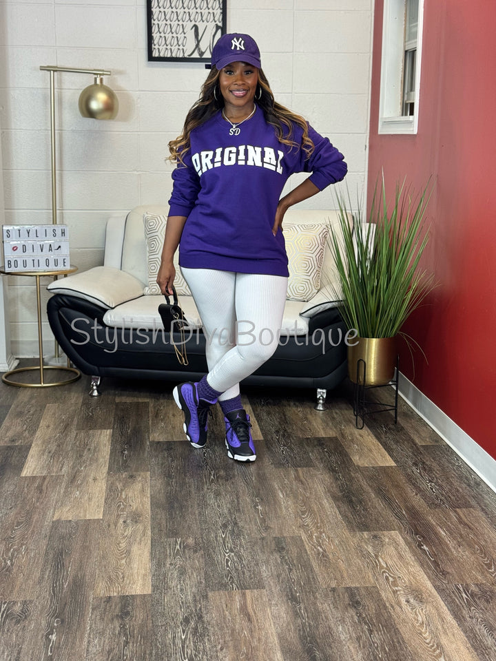 ORIGINAL Bold Sweatshirt Only up to 3XL (White Print)