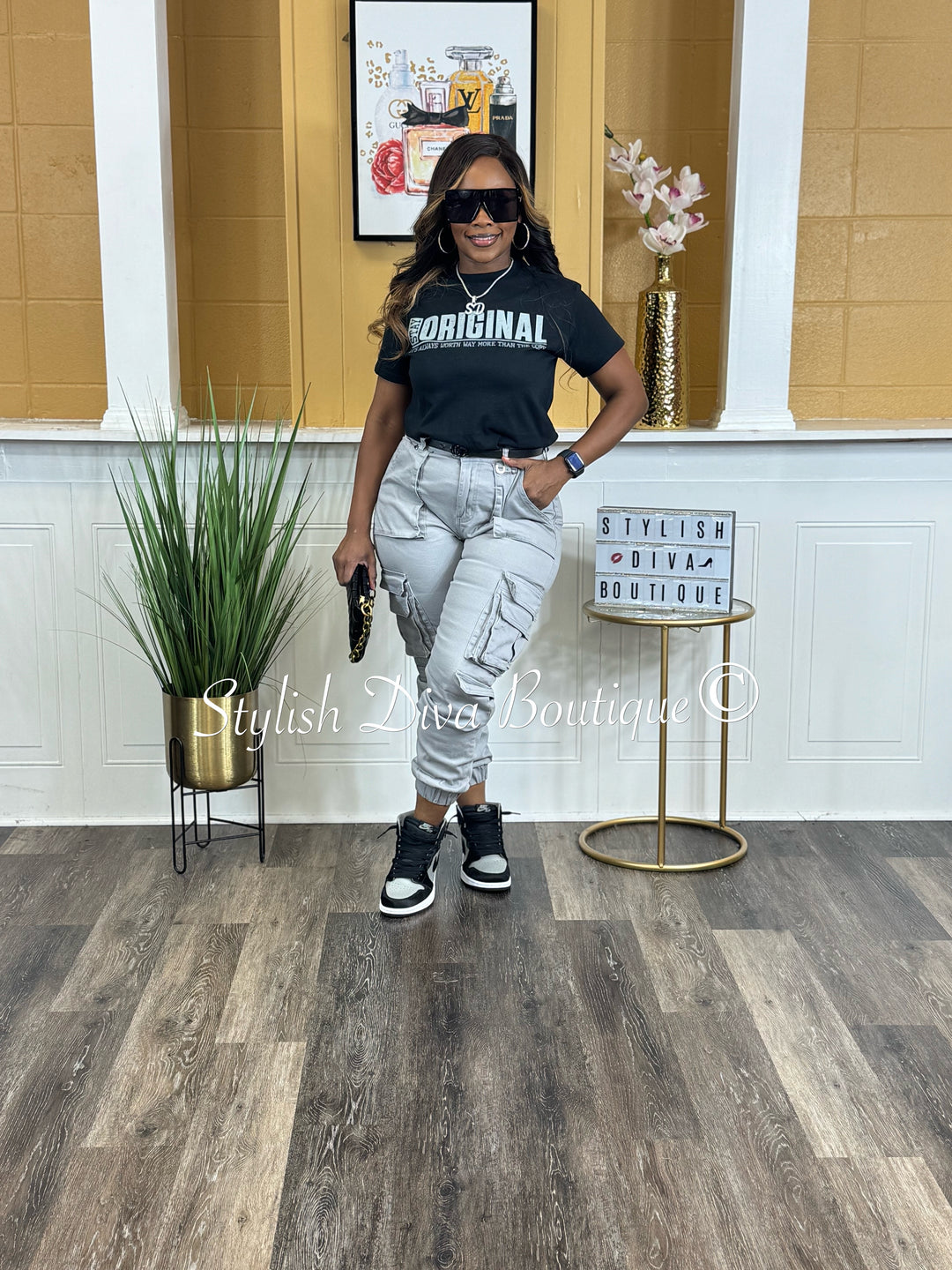 Sienna Cargo Joggers (Grey)